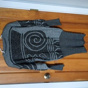 80's Style Sweater Dress With Shoulder Pads